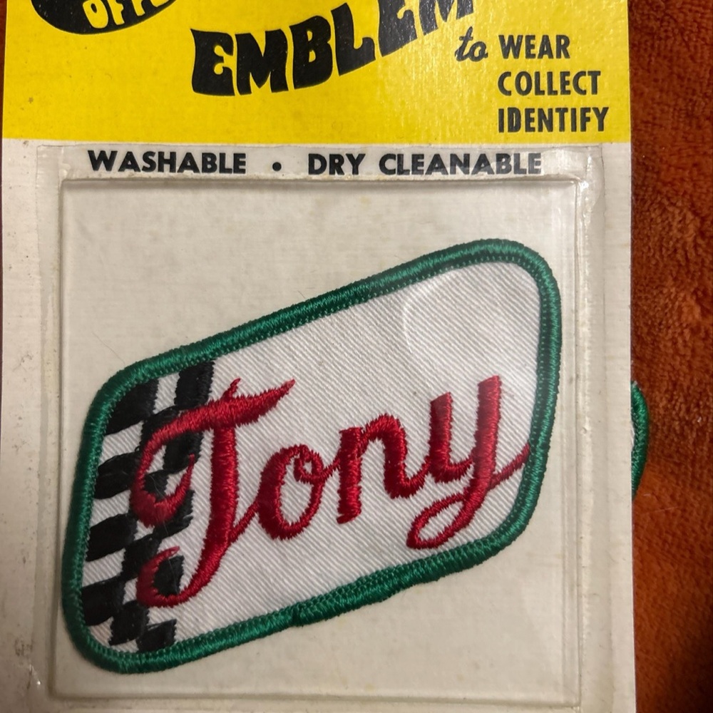 Emblems Embroidered Patch 'The Show Offs' vintage 70s Says Tony
